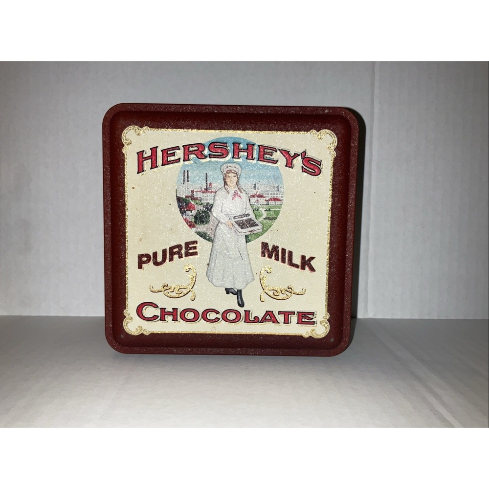 1992 Hershey's Pure Milk Chocolate Collectible Empty Metal Tin Vtg Edition #2